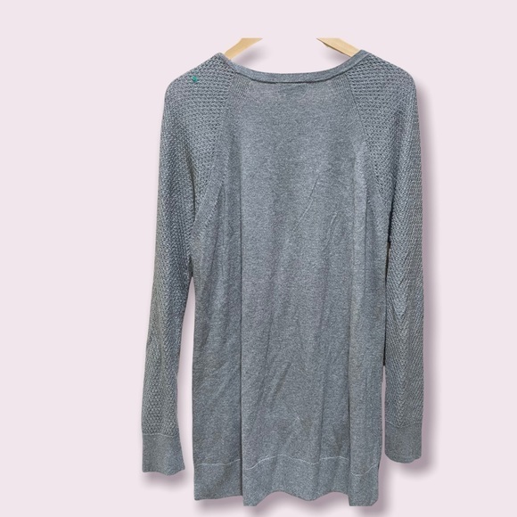 Loft Grey Crewneck Sweater Size L - Picture 2 of 6
